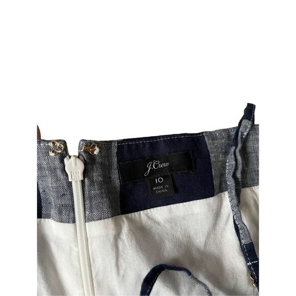 J. Crew Navy and White Checkered Jumpsuit - Picture 4 of 15